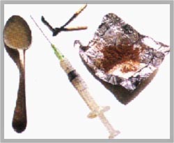 Heroin, Needle & Spoon